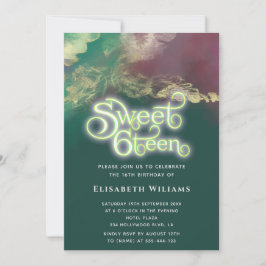 Abstrakte Aquarellfarbe Gold Moderne Typografie Einladung