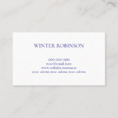 Abstrakte Aquarellfarbe, goldfarben Visitenkarte (Rückseite)