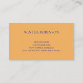 Abstrakte Aquarellfarbe, goldfarben Visitenkarte (Rückseite)