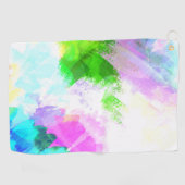 Abstrakte Aquarellfarbe Golfhandtuch (Horizontal)