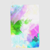 Abstrakte Aquarellfarbe Golfhandtuch (Vorderseite)