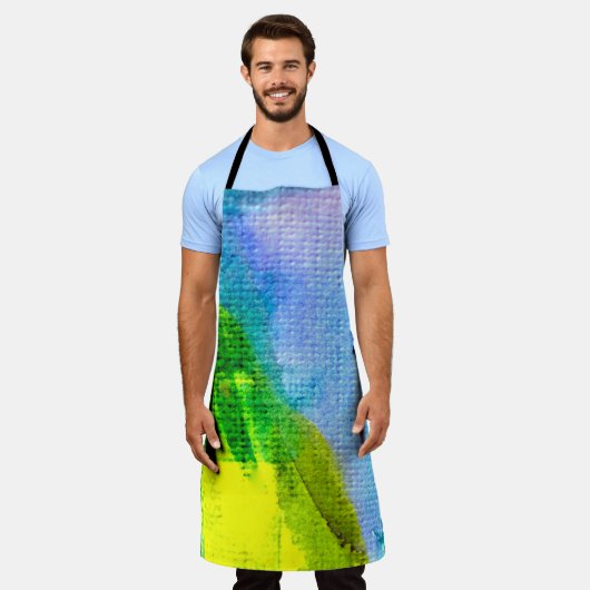 Abstrakte Aquarellfarbe Hintergrundabstract,acr Schürze (Getragen)