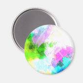 Abstrakte Aquarellfarbe Magnet (Vorderseite/Rückseite)