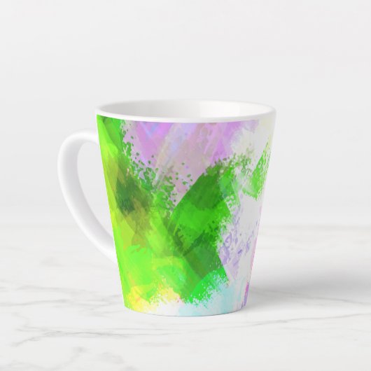 Abstrakte Aquarellfarbe Milchtasse (Linke Ecke)