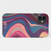 Abstrakte Aquarellfarbe Name des Regenbogens Case-Mate iPhone Hülle (Rückseite (Horizontal))