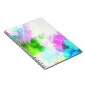 Abstrakte Aquarellfarbe Notizblock (Rechte Seite)