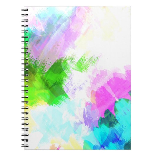 Abstrakte Aquarellfarbe Notizblock (Vorderseite)