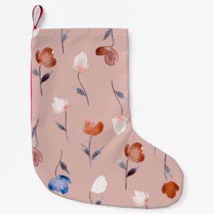 Abstrakte Aquarellfarbe: Pastell Nahtlos. Kleiner Weihnachtsstrumpf