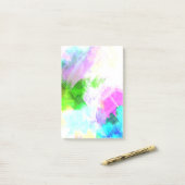 Abstrakte Aquarellfarbe Post-it Klebezettel (Auf Schreibtisch)