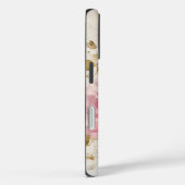 Abstrakte Aquarellfarbe Rosa Blume Case-Mate iPhone Hülle (Rückseite / Rechts)