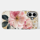 Abstrakte Aquarellfarbe Rosa Blume Case-Mate iPhone Hülle (Rückseite (Horizontal))