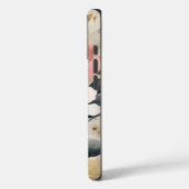 Abstrakte Aquarellfarbe Rosa Blume Case-Mate iPhone Hülle (Rückseite / Links)