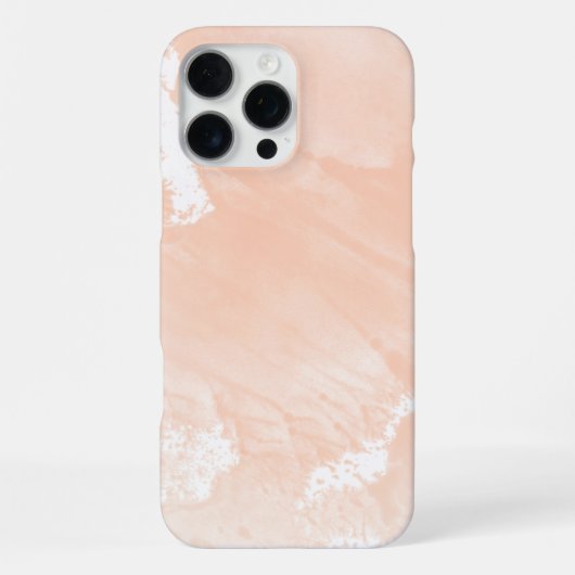 Abstrakte Aquarellfarbe Rosa iPhone Hülle (Rückseite)