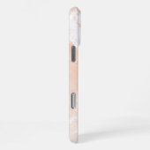 Abstrakte Aquarellfarbe Rosa iPhone Hülle (Rechte Seite)