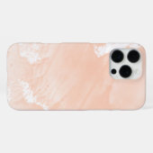 Abstrakte Aquarellfarbe Rosa iPhone Hülle (Rückseite (Horizontal))