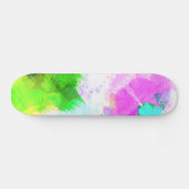 Abstrakte Aquarellfarbe Skateboard (Horizontal)