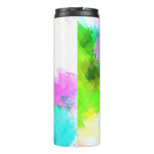 Abstrakte Aquarellfarbe Thermosbecher (Rückseite)