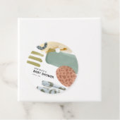 Abstrakte Aquarellfarbe Tierdruckfarbe Farbe Kinde Geschenkanhänger (Beispiel)