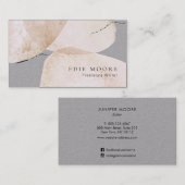 Abstrakte Aquarellfarbe Visitenkarte (Vorne/Hinten)