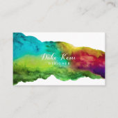 Abstrakte Aquarellfarbe Visitenkarte (Vorderseite)