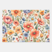 Abstrakte Aquarellfarben-Blume für jeden Fall Geschenkpapier Set (Vorderseite 2)