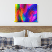 Abstrakte Aquarellfarben Gestrickte Leinwand (Insitu (Schlafzimmer))