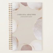 Abstrakte Aquarellfarben Glittering Luxus Elegante Planer (Vorderseite)