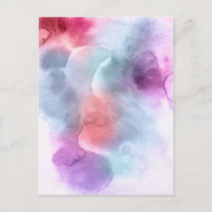 Abstrakte Aquarellfarben, handgemalt 10 Postkarte