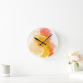 Abstrakte Aquarellfarben, handgemalt 13 Runde Wanduhr (Zuhause)