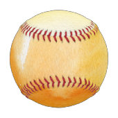 Abstrakte Aquarellfarben, handgemalt 14 Baseball (Rückseite)