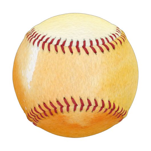 Abstrakte Aquarellfarben, handgemalt 14 Baseball (Vorderseite)
