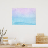 Abstrakte Aquarellfarben, handgemalt 18 Poster (Küche)