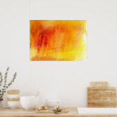 Abstrakte Aquarellfarben, handgemalt 19 Poster (Küche)