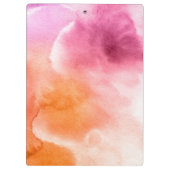 Abstrakte Aquarellfarben, handgemalt 3 3 Klemmbrett (Rückseite)