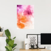 Abstrakte Aquarellfarben, handgemalt 3 Poster (Heimbüro)