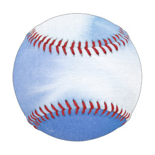 Abstrakte Aquarellfarben, handgemalt 4 Baseball