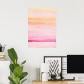 Abstrakte Aquarellfarben, handgemalt 4 Poster (Heimbüro)