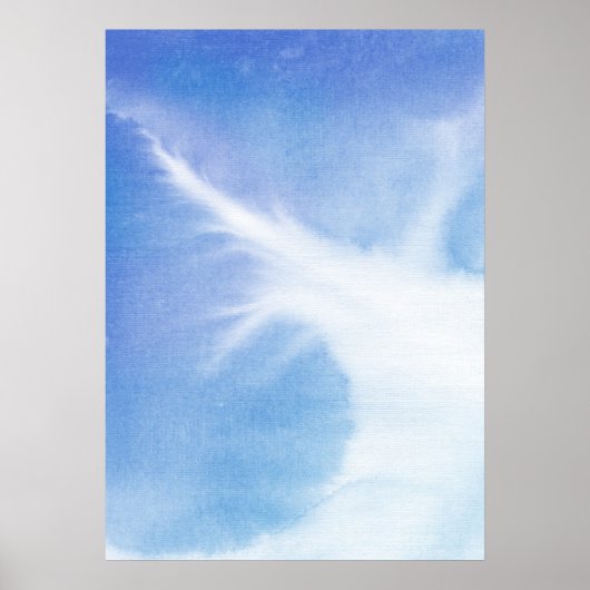 Abstrakte Aquarellfarben, handgemalt 4 Poster (Vorne)