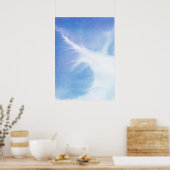 Abstrakte Aquarellfarben, handgemalt 4 Poster (Küche)