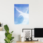 Abstrakte Aquarellfarben, handgemalt 4 Poster (Heimbüro)