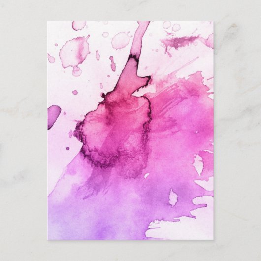 Abstrakte Aquarellfarben, handgemalt 5 Postkarte (Vorderseite)