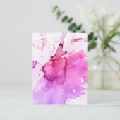Abstrakte Aquarellfarben, handgemalt 5 Postkarte (Stehend Vorderseite)