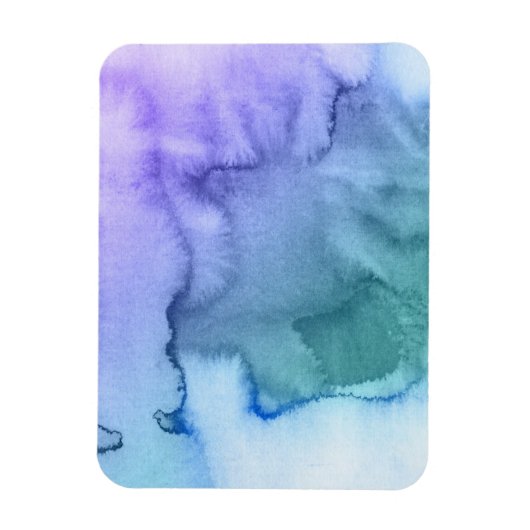 Abstrakte Aquarellfarben, handgemalt 6 Magnet (Vertikal)