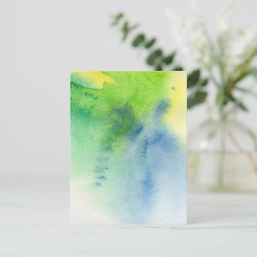 Abstrakte Aquarellfarben, handgemalt 8 Postkarte (Stehend Vorderseite)