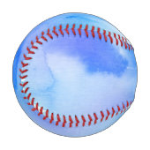 Abstrakte Aquarellfarben, handgemalt. Baseball (Vorderseite Links)