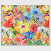 Abstrakte Aquarellfarben, handgemalt mit m Geschenkpapier (Flach)