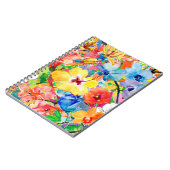 Abstrakte Aquarellfarben, handgemalt mit m Notizblock (Linke Seite)