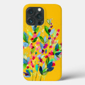 Abstrakte Aquarellfarben mit Blumen Case-Mate iPhone Hülle (Rückseite)