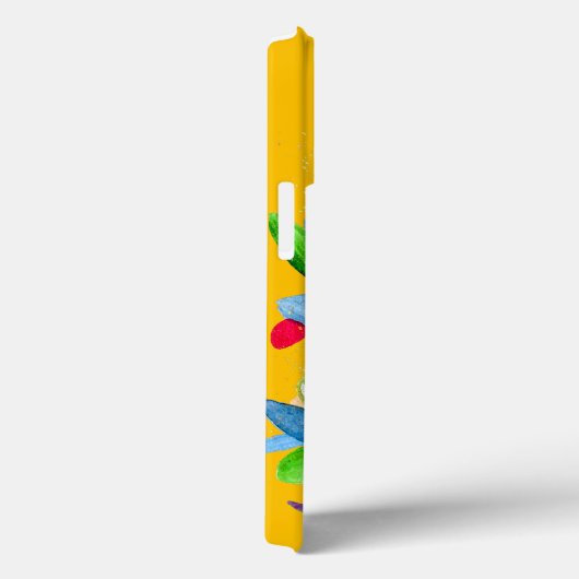 Abstrakte Aquarellfarben mit Blumen Case-Mate iPhone Hülle (Rückseite / Rechts)