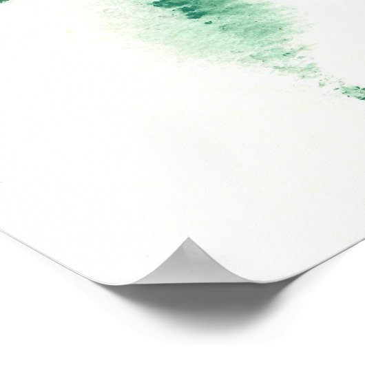 Abstrakte Aquarellfarben Poster (Ecke)